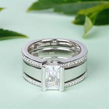 Anillo vintage con incrustaciones de cristal