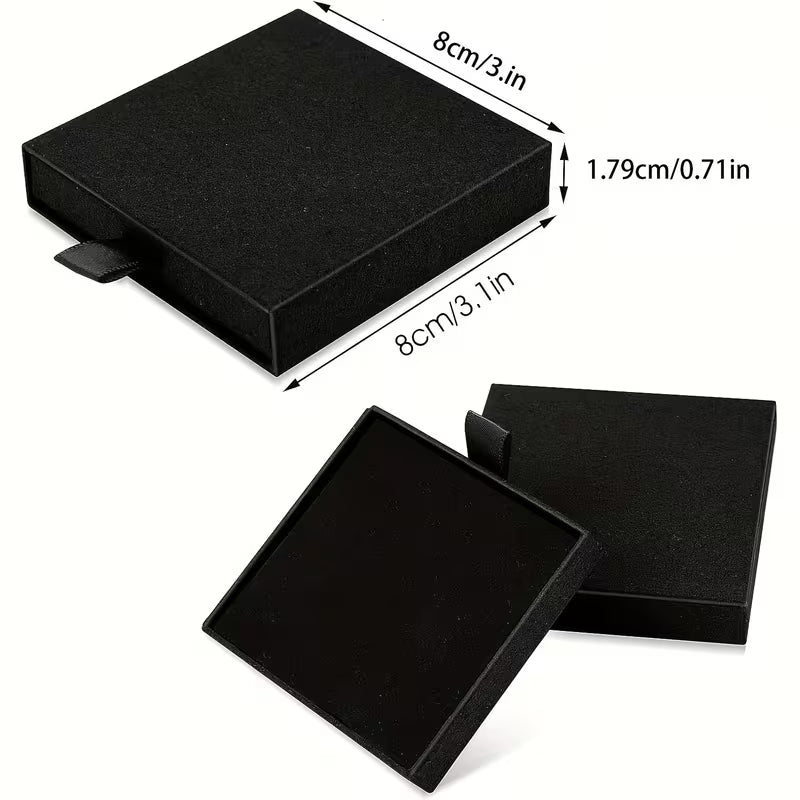 Caja para joyas y regalos, negra