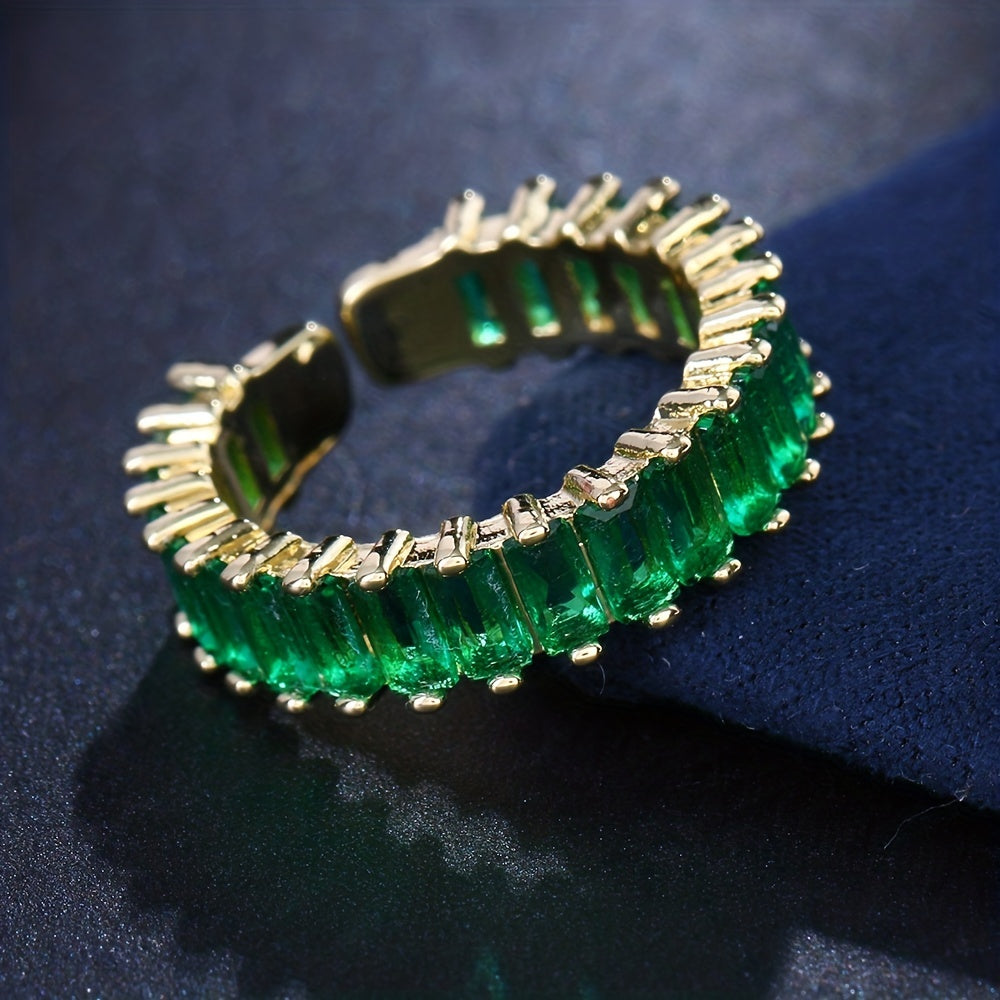Anillo con piedra esmeralda