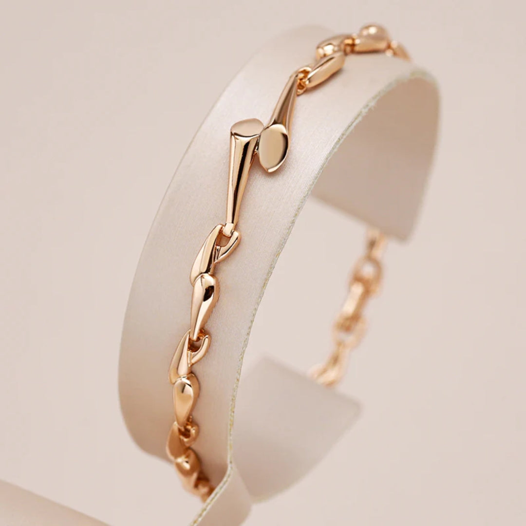 Pulsera de eslabones de color rosa para mujer: elegante y sencilla con un toque moderno