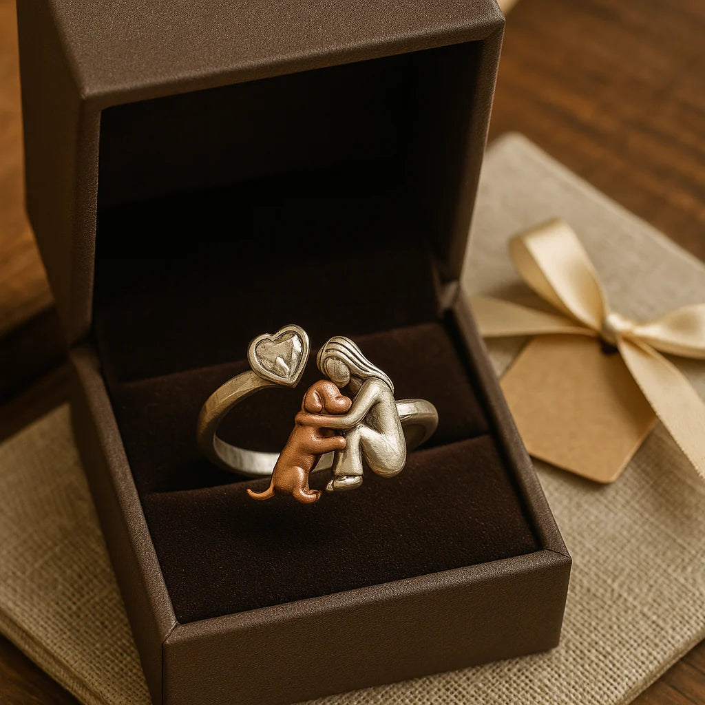 Anillo Abierto "Amor Incondicional" con Circonia Cúbica en Forma de Corazón