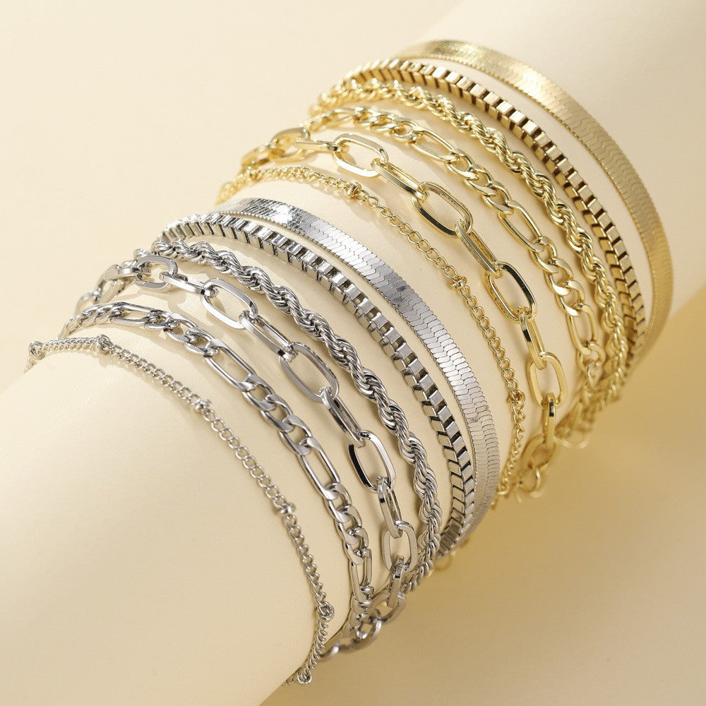 Conjuntos de pulseras multicapa brillantes para cada ocasión