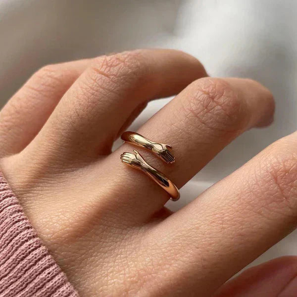 Anillo Ajustable "Abrazo Eterno" – Acero Inoxidable