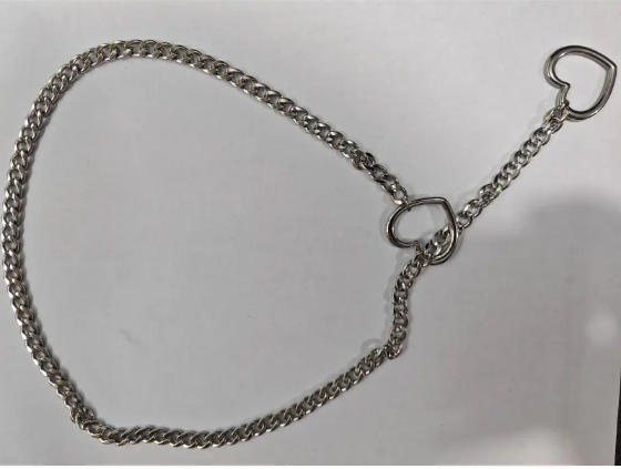 Collar de cadena en Y con corazón de acero inoxidable para mujer