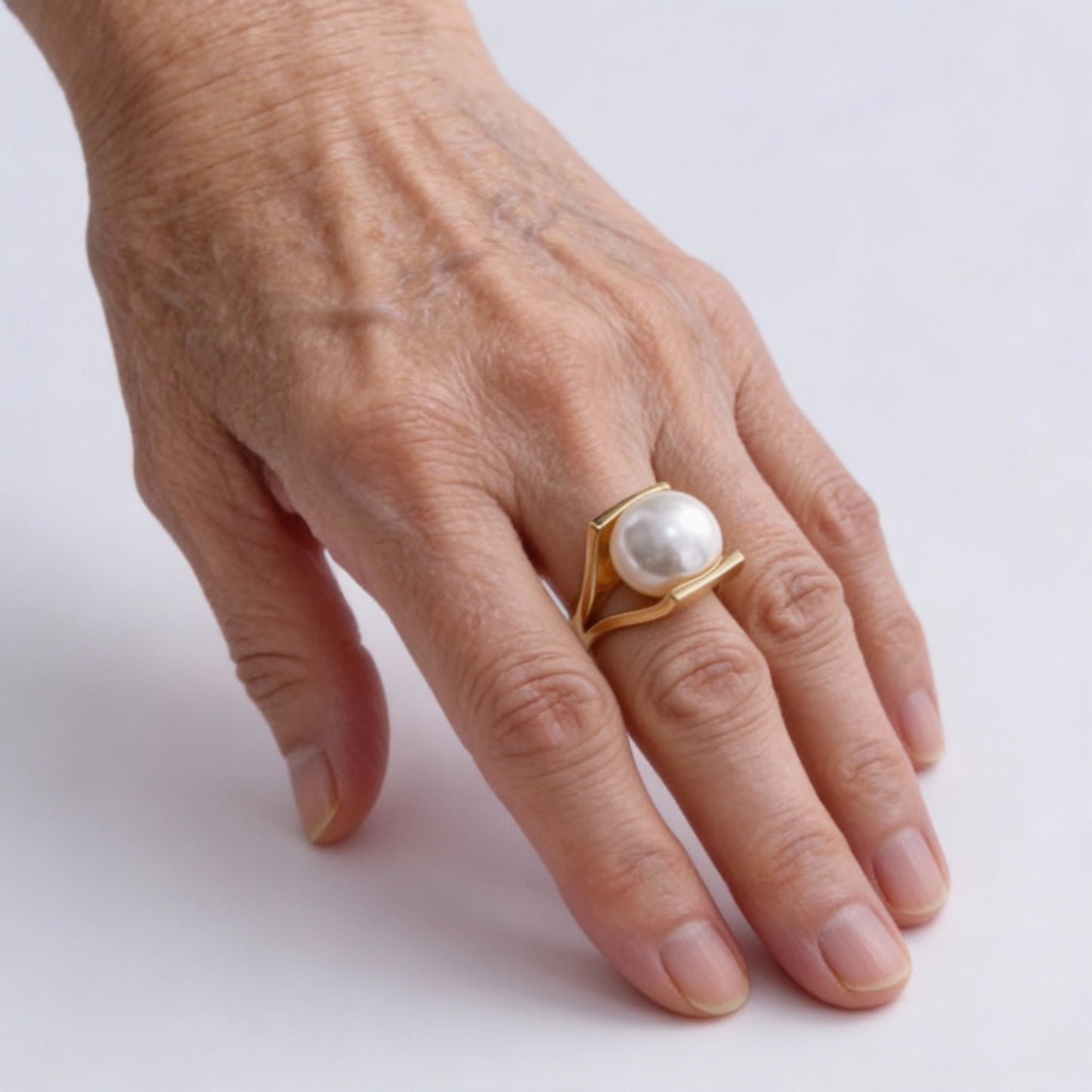 Anillo Vintage con Perla Natural