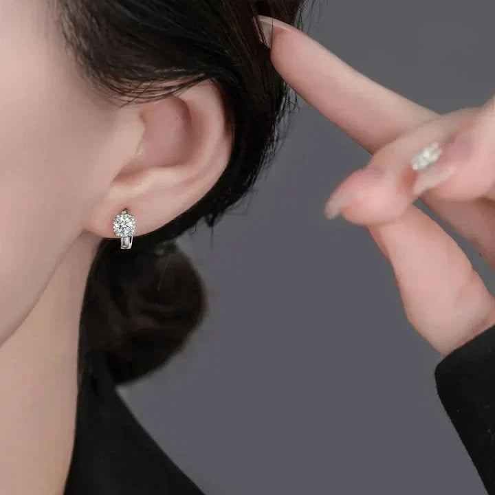 Pendientes Elegantes de Circonitas con Diseño de Halo