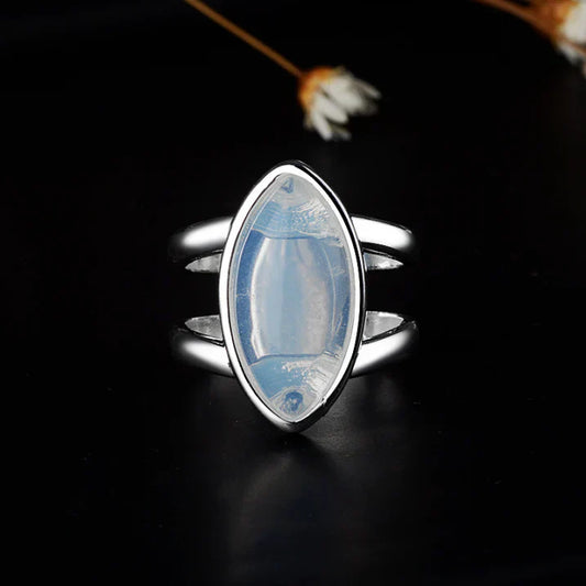 Anillo de piedra lunar Krystyna