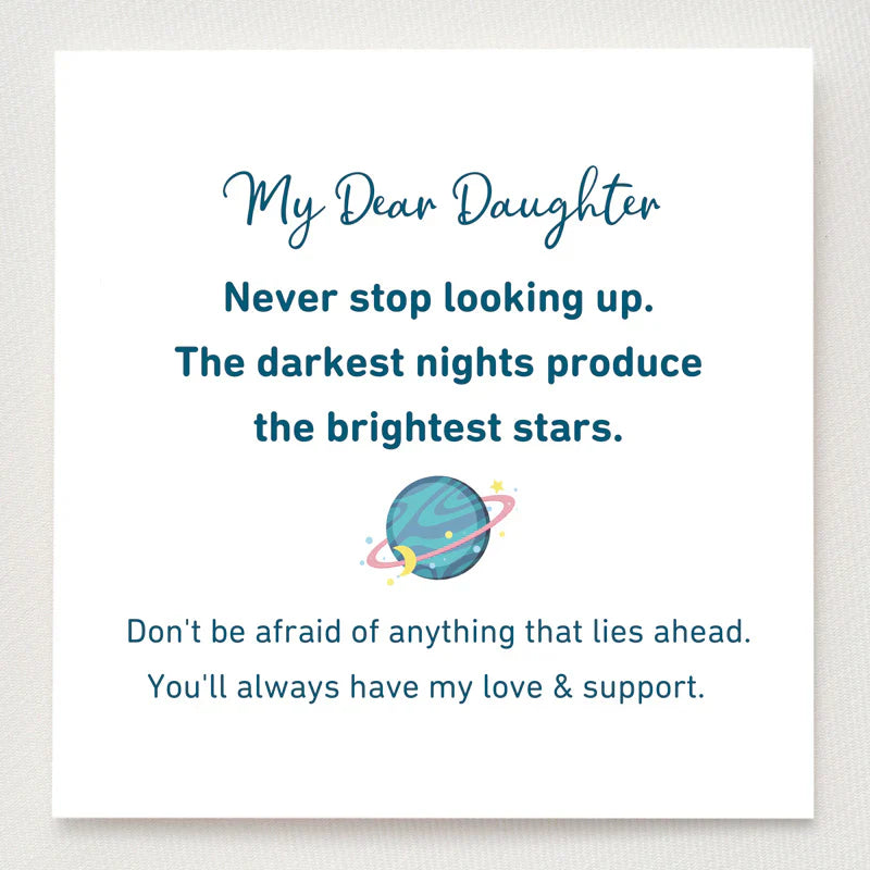 Ana | Anillo "The Darkest Nights Produce the Brightest Stars" — Para mi Hija