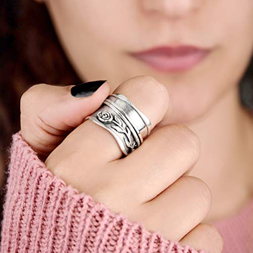 Anillo Vintage Turquesa Hoja – Elegancia Atemporal
