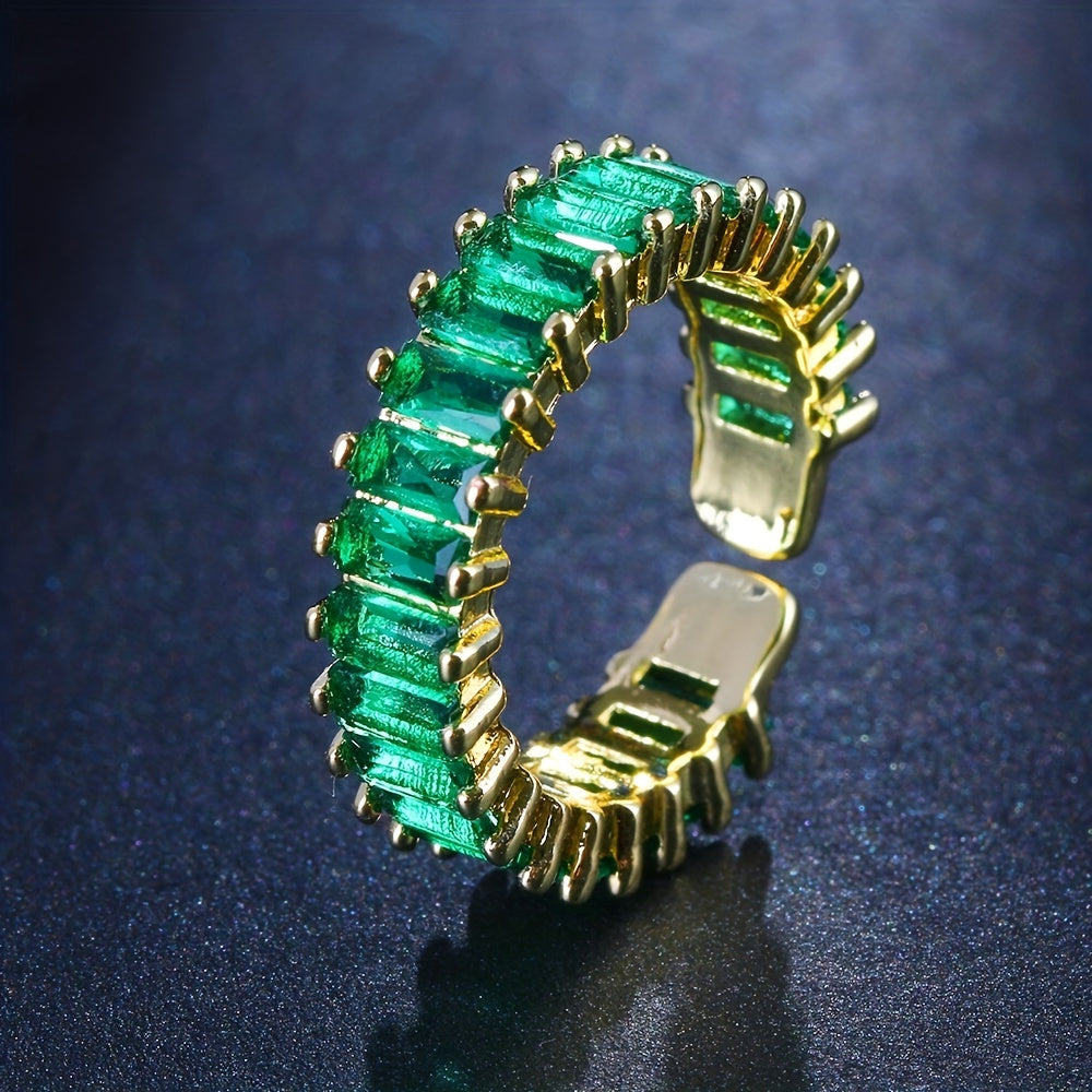 Anillo con piedra esmeralda