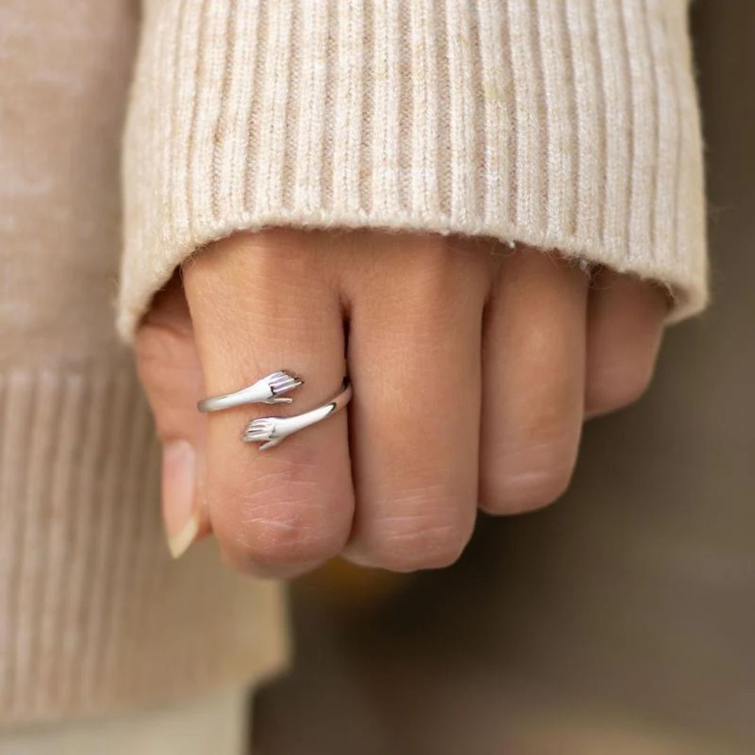 Anillo Mía abrazo para hija tarjeta incluida - Sparkano Marbella