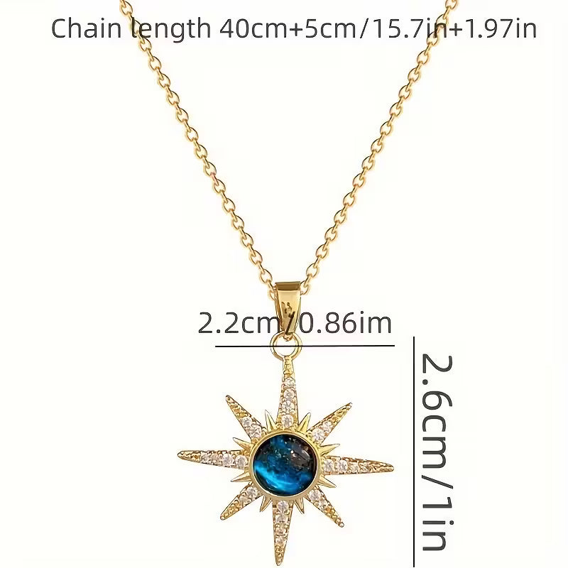 Collar Ángela estrella dorada regalo mujer - Sparkano Marbella
