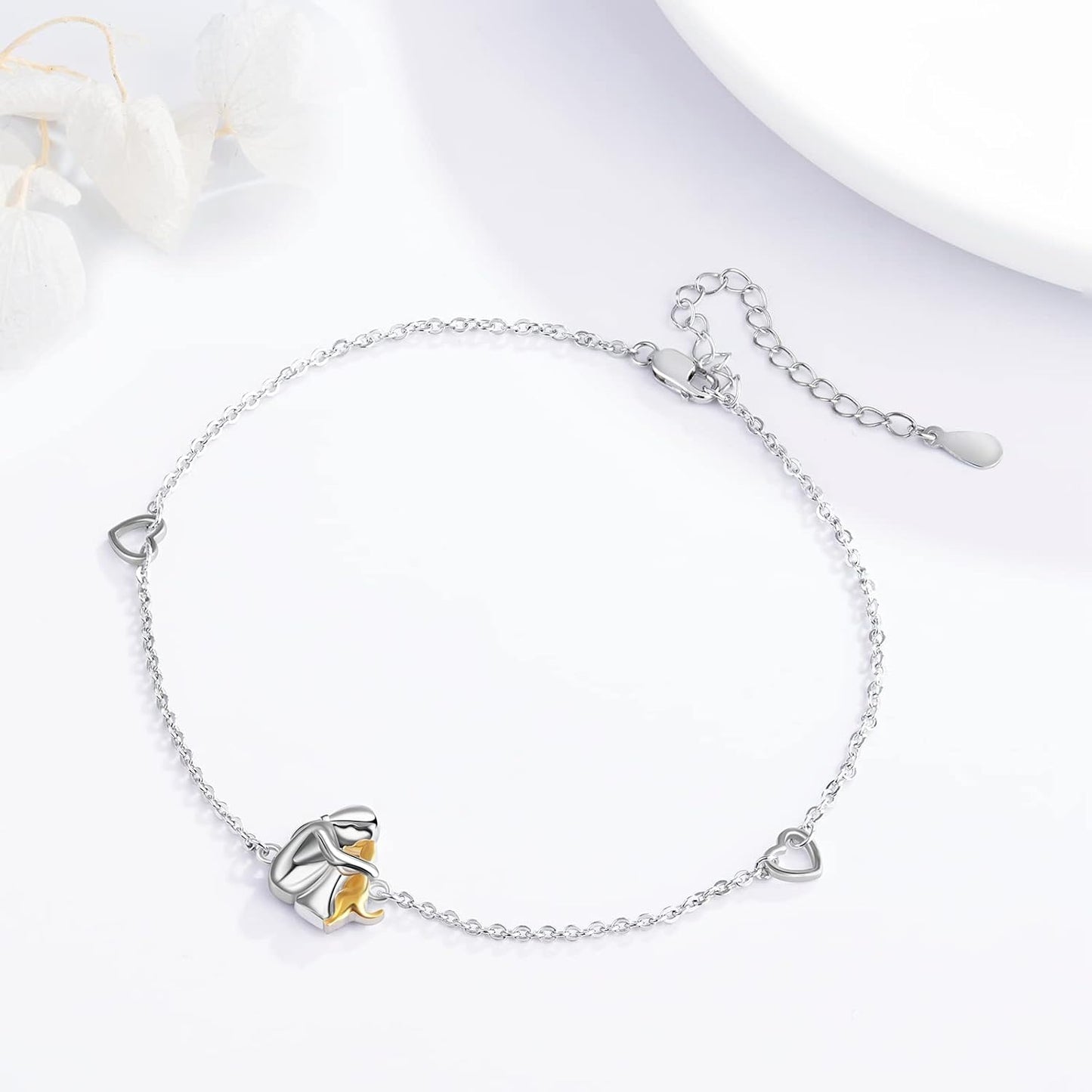 Pulsera de corazón: abrazo entre personas y mascotas