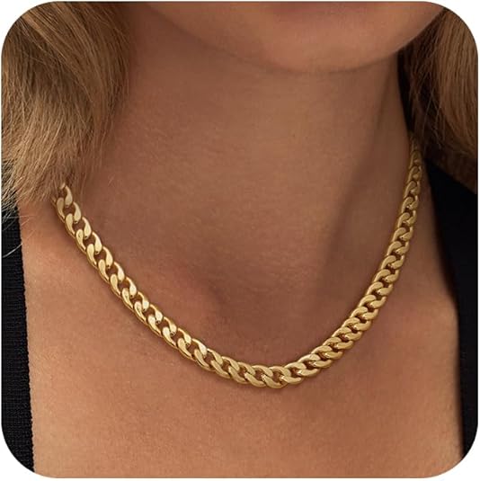Collar de cadena gruesa para mujer: accesorio de moda