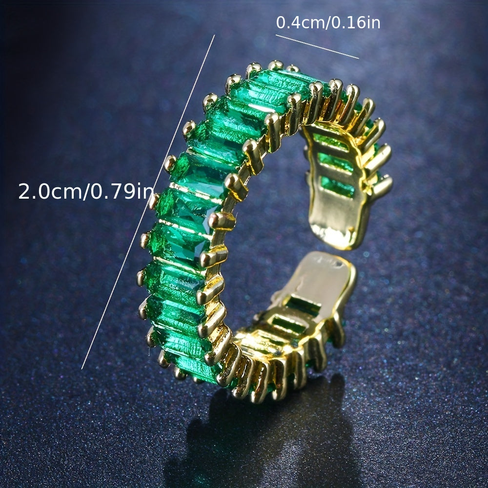Anillo con piedra esmeralda