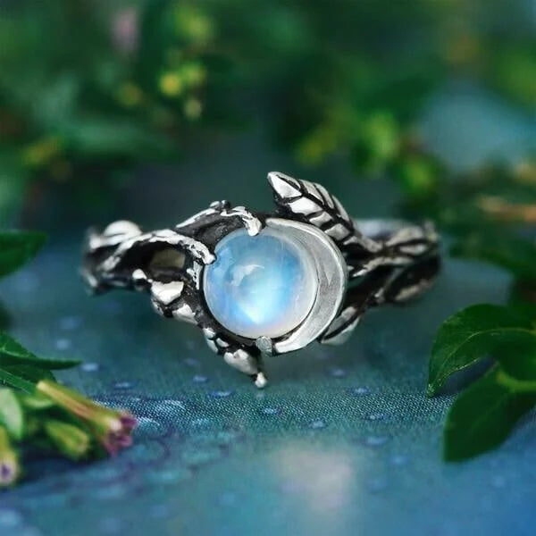 Anillo de Piedra Lunar Elizabeth
