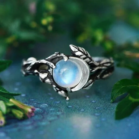 Anillo de Piedra Lunar Elizabeth