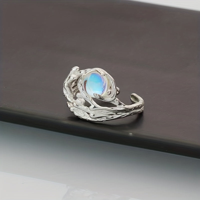 Anillo Teresa con piedra luna