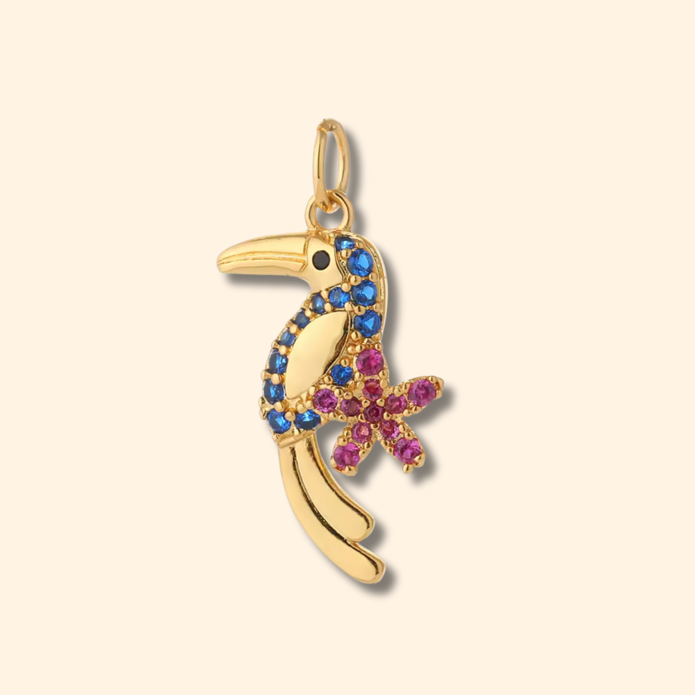 Colgantes glamorosos con circonitas, piedras preciosas y esmalte para tu collar