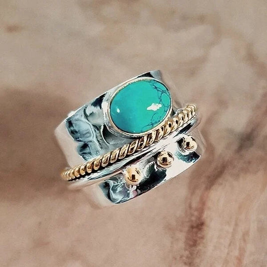 Anillo vintage con zafiro