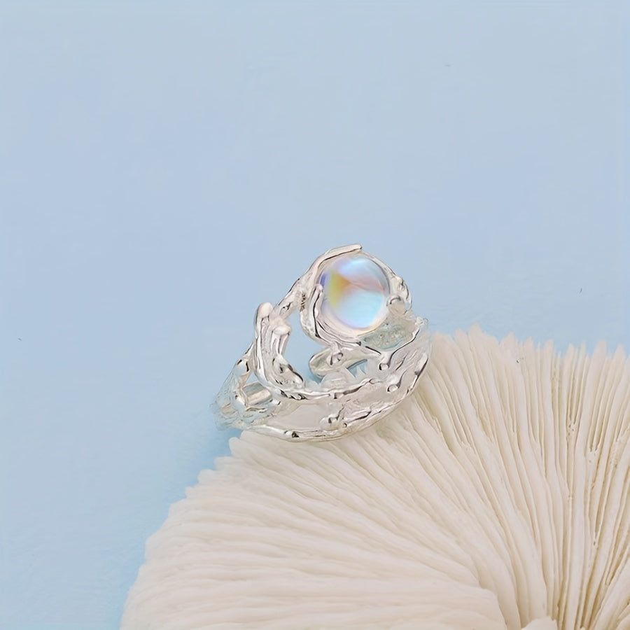 Anillo Teresa con piedra luna