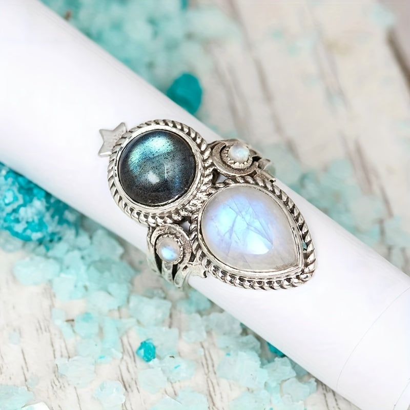 Anillo Rita con piedra luna