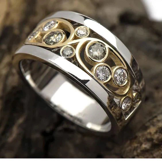 Anillo mariposa con brillo