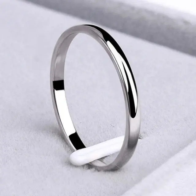 Anillo sencillo de dos tonos
