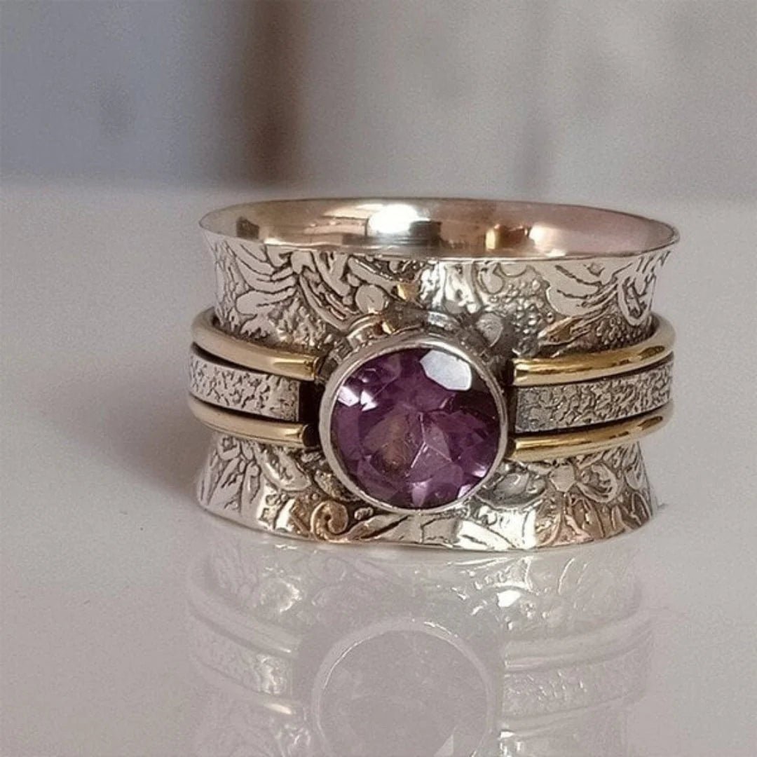 Anillo de Meditación Boho con Cristal