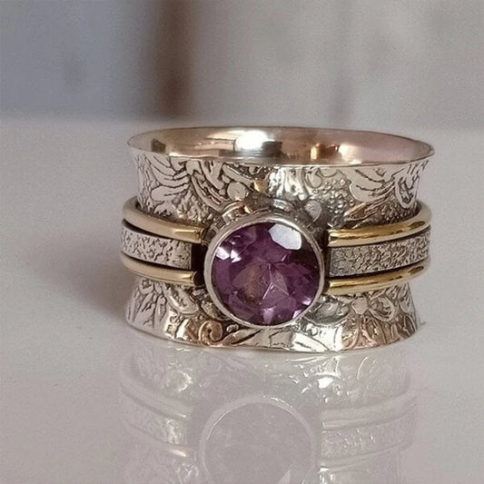 Anillo de Meditación Boho con Cristal