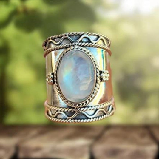Anillo Helena con piedra luna