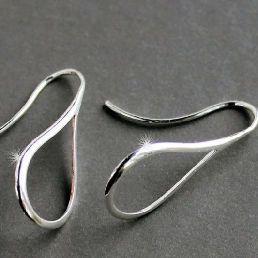 Pendientes elegantes con forma de lágrima para mujer con diseño moderno