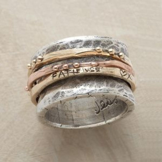 Anillo vintage bicolor