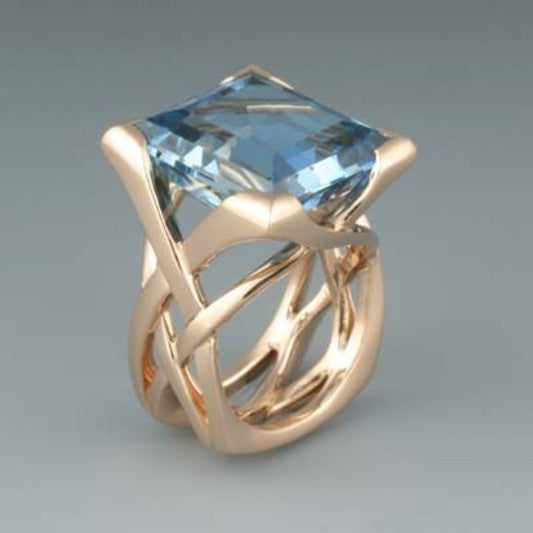 Anillo de esmalte margarita
