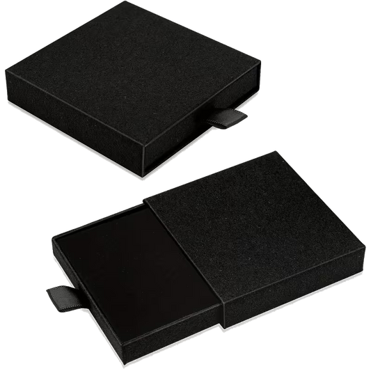 Caja para joyas y regalos, negra