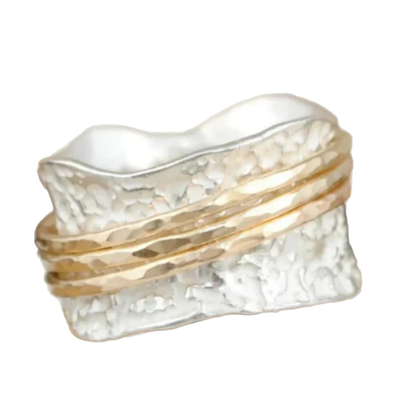 Anillo Giratorio Vintage de Acero Inoxidable