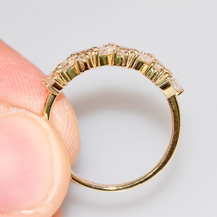 Anillo Vintage de Acero Inoxidable con Circonia Cúbica