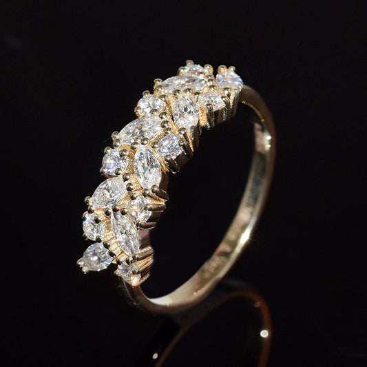 Anillo Vintage de Acero Inoxidable con Circonia Cúbica