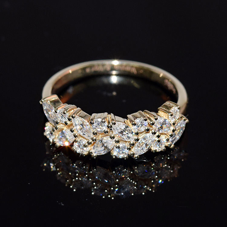 Anillo Vintage de Acero Inoxidable con Circonia Cúbica