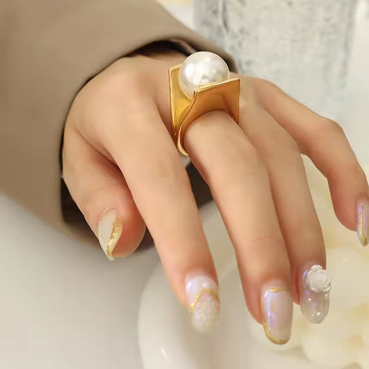 Anillo Vintage con Perla