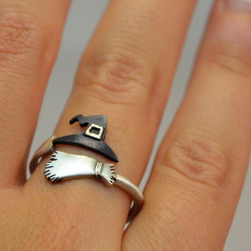 Anillo Ajustable de Sombrero de Bruja