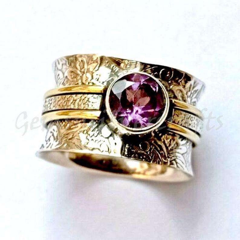 Anillo de Meditación Boho con Cristal