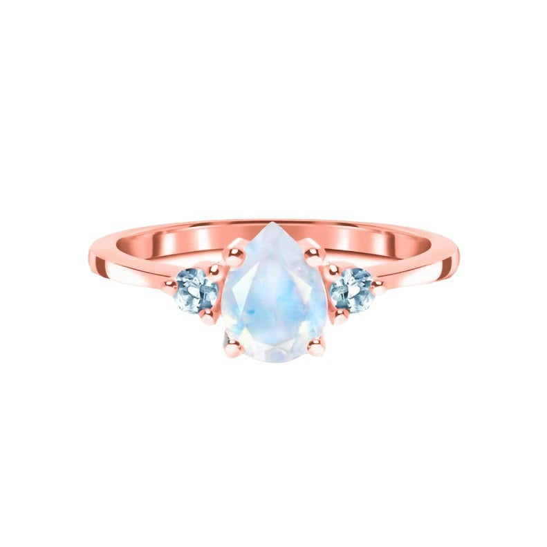 Anillo Luiza con piedra luna