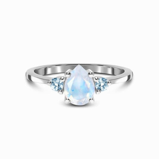 Anillo Luiza con piedra luna