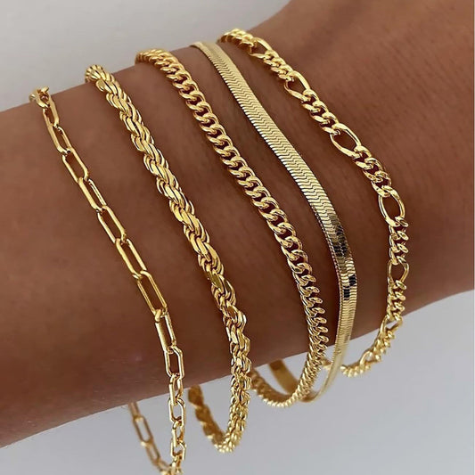 Conjuntos de pulseras multicapa brillantes para cada ocasión