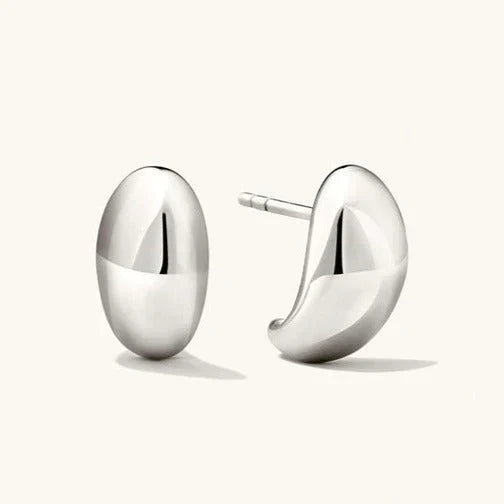 Pendientes colgantes de metal achaparrados de estilo moderno