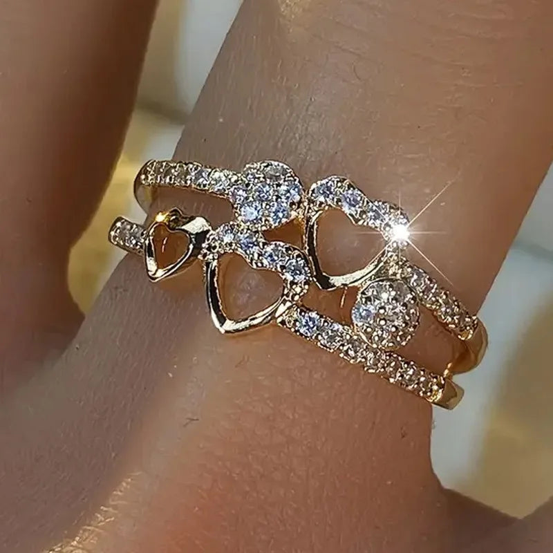 Anillo Crystal Heart – Elegancia que Enamora
