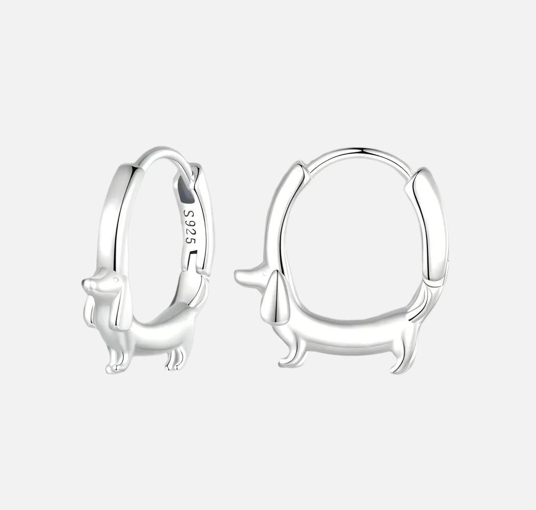 Pendientes de aro Dachshund para amantes de los perros: lindos accesorios con colgantes para mascotas