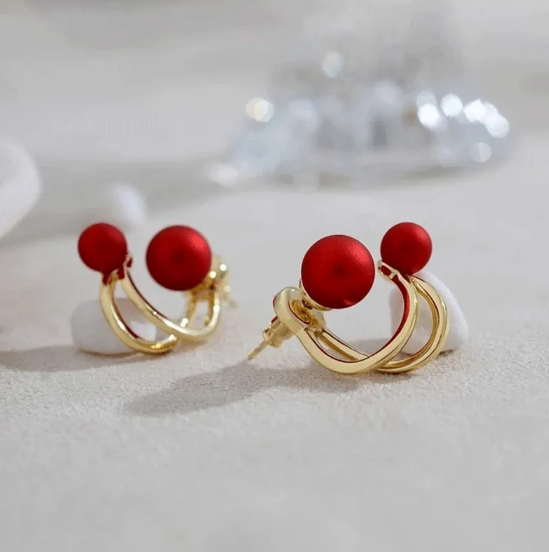 Pendientes de perlas elegantes para mujer con un diseño atemporal y un brillo lujoso