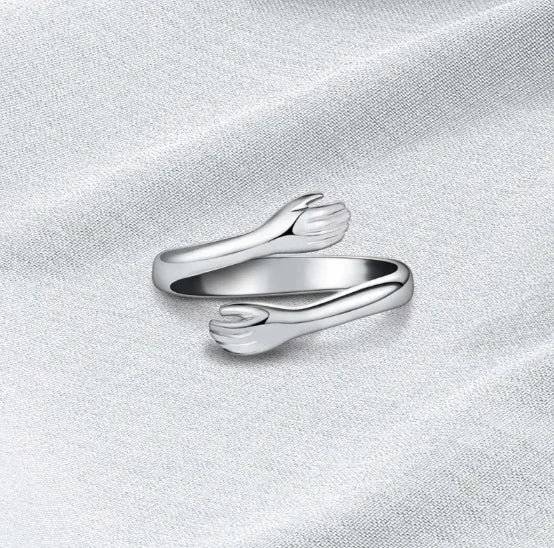 Anillo Ajustable "Abrazo Eterno" – Acero Inoxidable